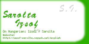 sarolta izsof business card